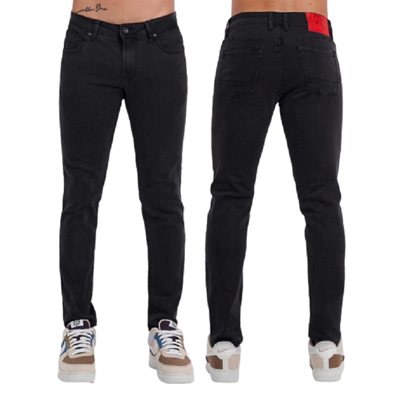 Jeans Most Wanted Mod. 10304-43104 tipo Slim corte bajo Color Negro